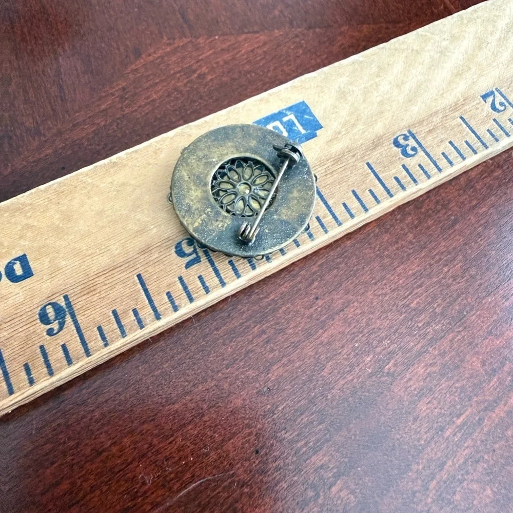 Vintage Stone Brooch